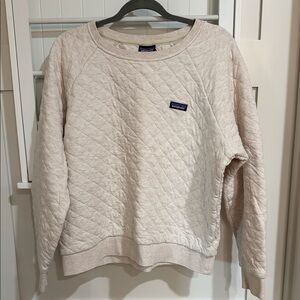 Patagonia Off-White Quilted Women's Sweater